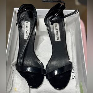 Steve Madden Black Strappy Heels